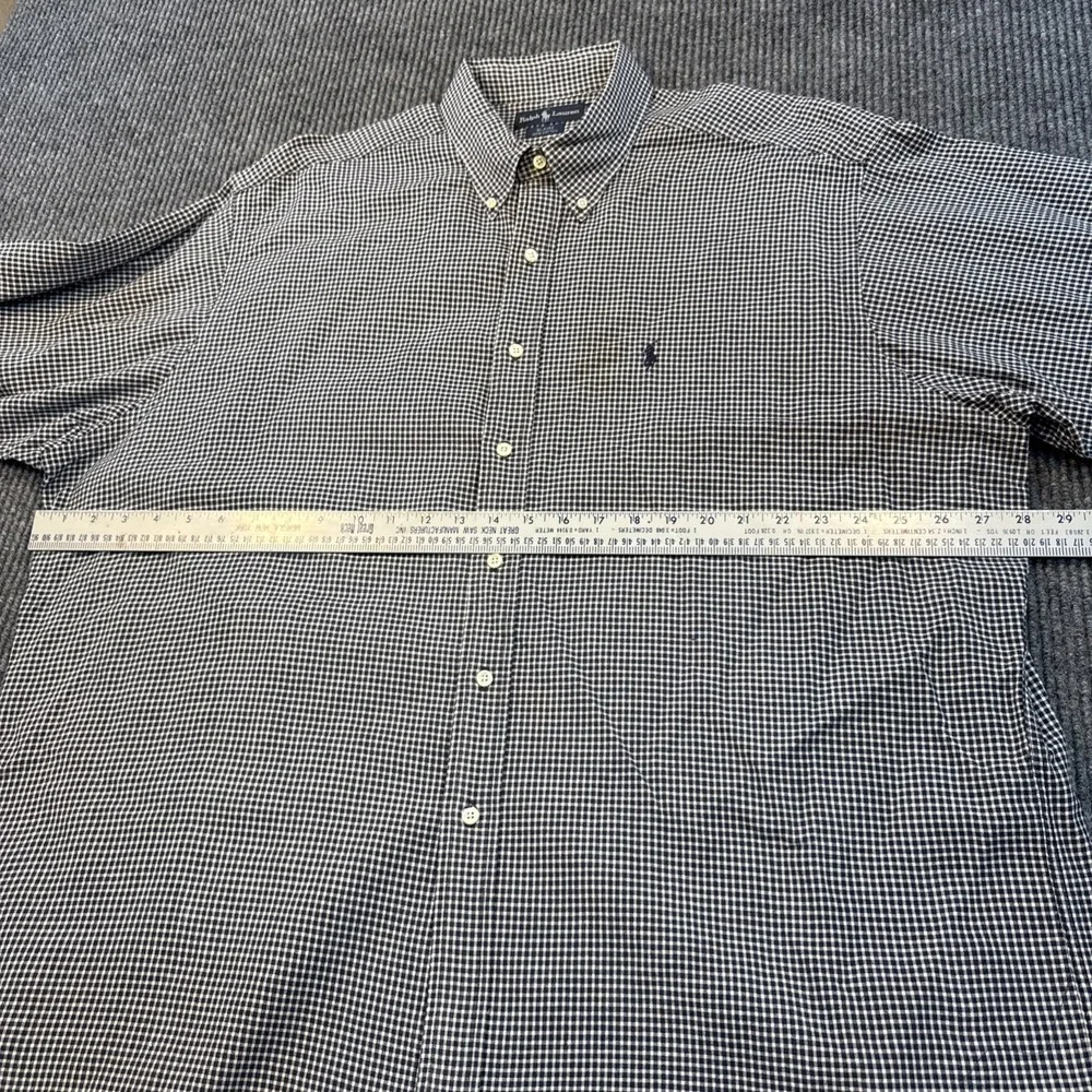 Polo Ralph Lauren Blaire 100% Cotton Checked Men's XXL Button Down Shirt